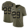 Punc NY.Jets #29 Minkah Fitzpatrick Player Olive 2025 Salute To Service Limited Stitched Jerseys