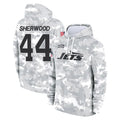 Punc NY.Jets #44 Jamien Sherwood Player Arctic Camo Salute to Service Pullover Hoodies Limited Game Stitched Jerseys