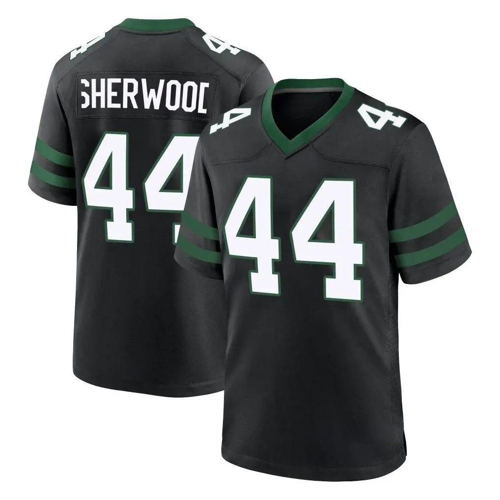 Punc NY.Jets #44 Jamien Sherwood Player Black Legacy Home Game Stitched Jerseys