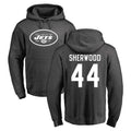 Punc NY.Jets #44 Jamien Sherwood Player Gray Pullover Hoodies Limited Game Stitched Jerseys