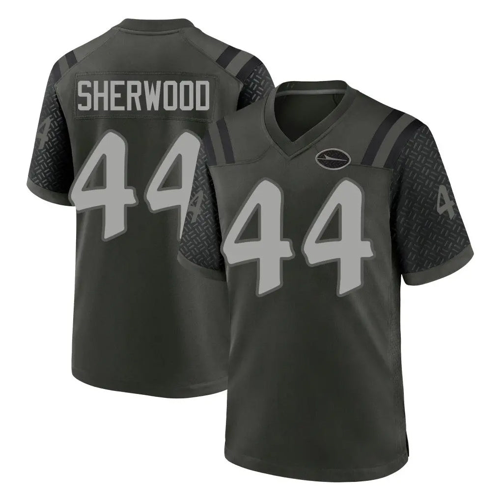 Punc NY.Jets #44 Jamien Sherwood Player Green 2025 Rivalries Collection Home Game Stitched Jerseys