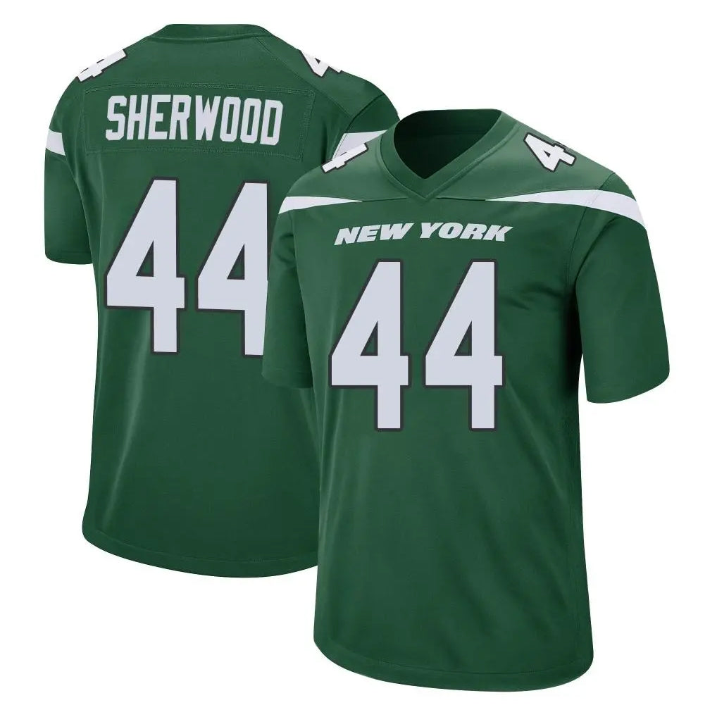 Punc NY.Jets #44 Jamien Sherwood Player Green Home Game Stitched Jerseys