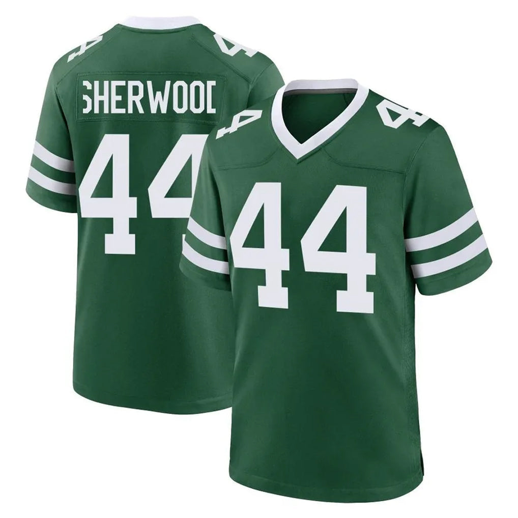 Punc NY.Jets #44 Jamien Sherwood Player Green Legacy Home Game Stitched Jerseys