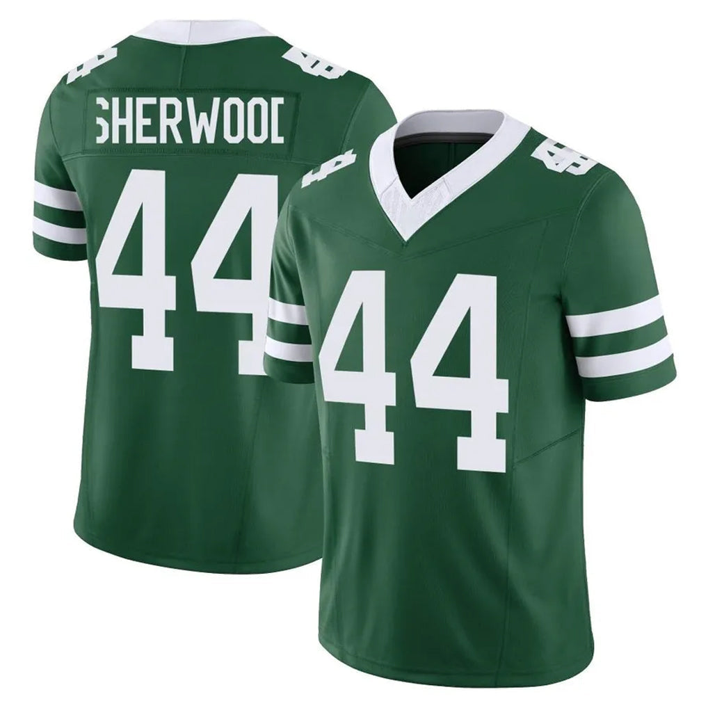 Punc NY.Jets #44 Jamien Sherwood Player Green Legacy Limited Vapor F.U.S.E. Home Game Stitched Jerseys