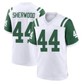 Punc NY.Jets #44 Jamien Sherwood Player White Classic Home Game Stitched Jerseys