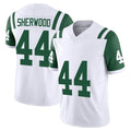 Punc NY.Jets #44 Jamien Sherwood Player White Limited Classic Vapor F.U.S.E. Home Game Stitched Jerseys