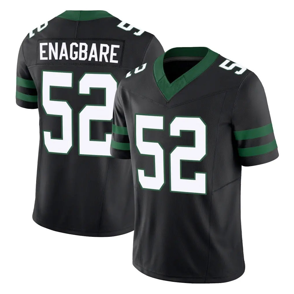 Punc NY.Jets #52 Kingsley Enagbare Player Black Limited Legacy Vapor F.U.S.E. Home Game Stitched Jerseys