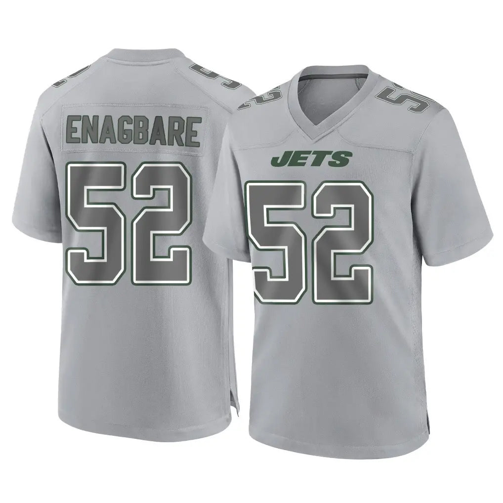 Punc NY.Jets #52 Kingsley Enagbare Player Gray Limited Atmosphere Fashion Home Game Stitched Jerseys