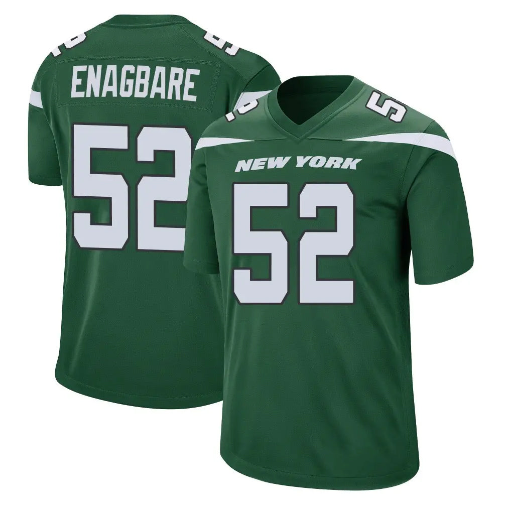 Punc NY.Jets #52 Kingsley Enagbare Player Green Home Game Stitched Jerseys