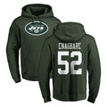 Punc NY.Jets #52 Kingsley Enagbare Player Green LOGO Pullover Hoodies Limited Game Stitched Jerseys