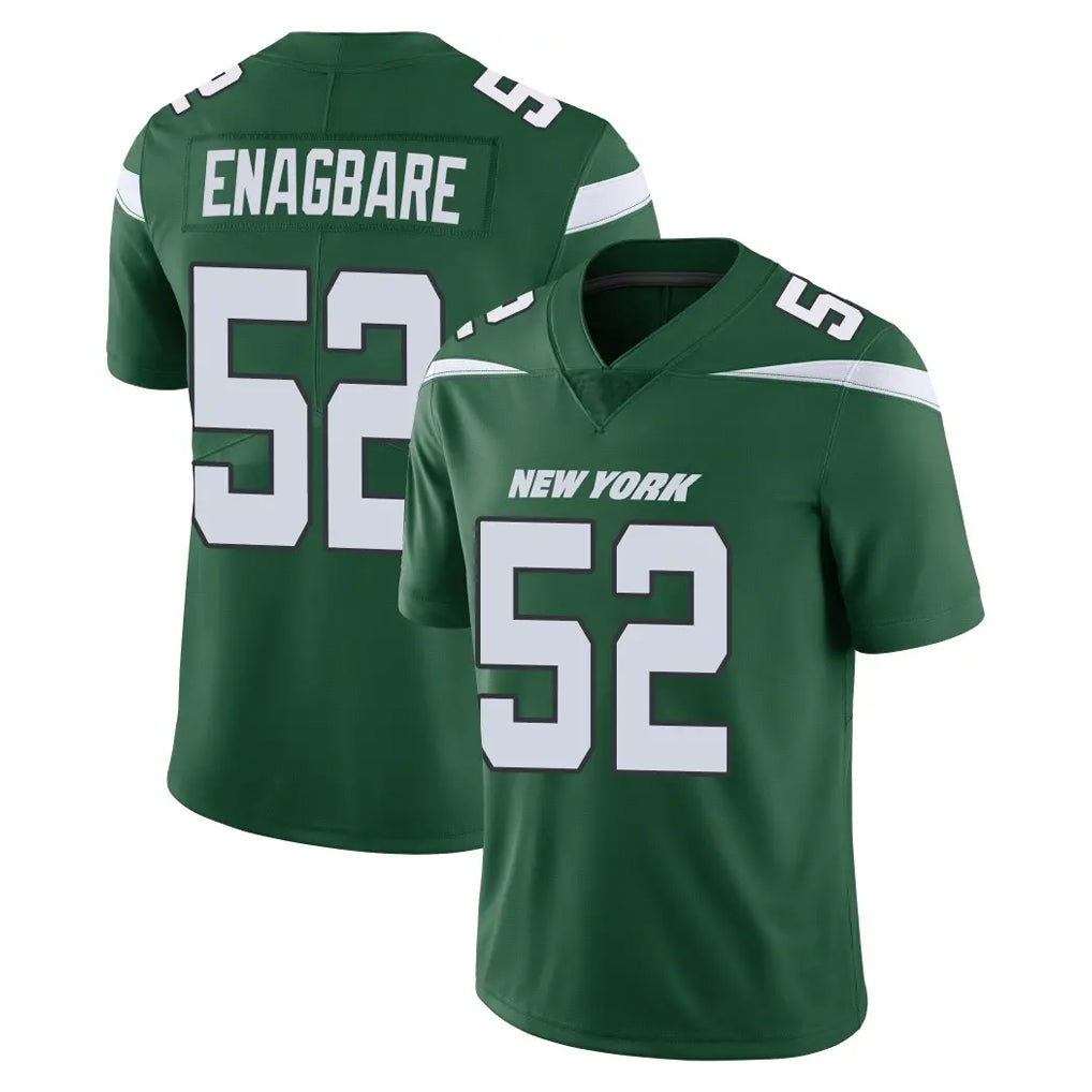 Punc NY.Jets #52 Kingsley Enagbare Player Green Limited Vapor Home Game Stitched Jerseys