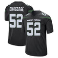 Punc NY.Jets #52 Kingsley Enagbare Player Stealth Black Home Game Stitched Jerseys