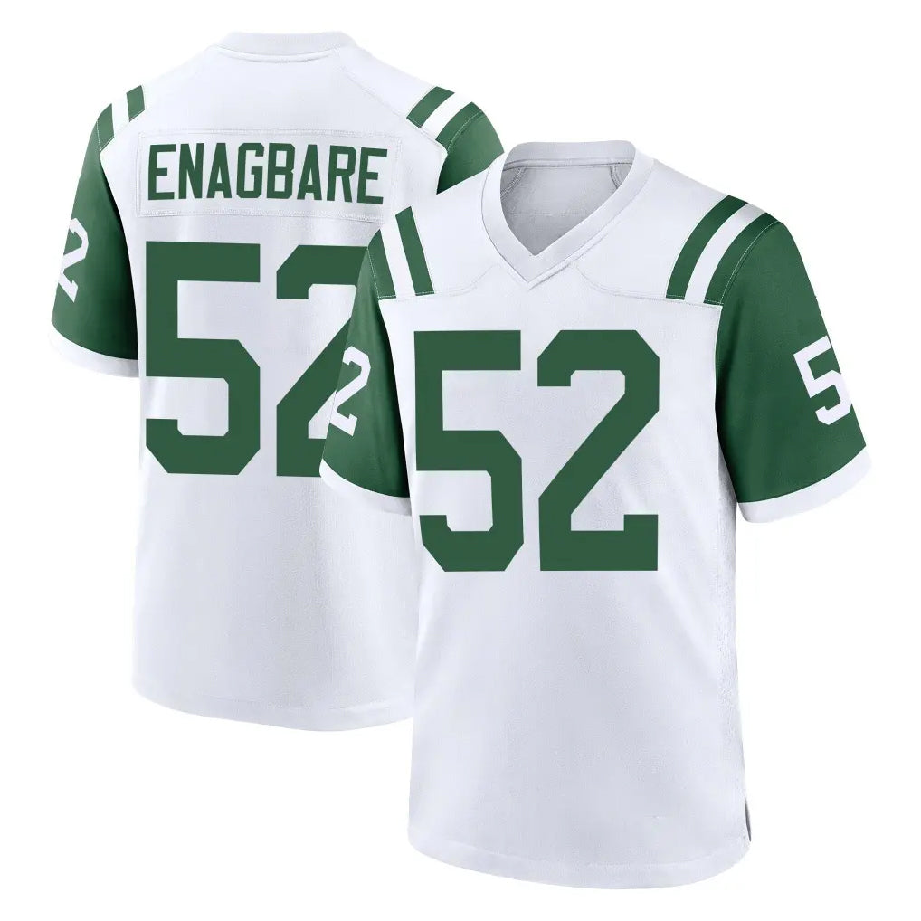 Punc NY.Jets #52 Kingsley Enagbare Player White Classic Home Game Stitched Jerseys