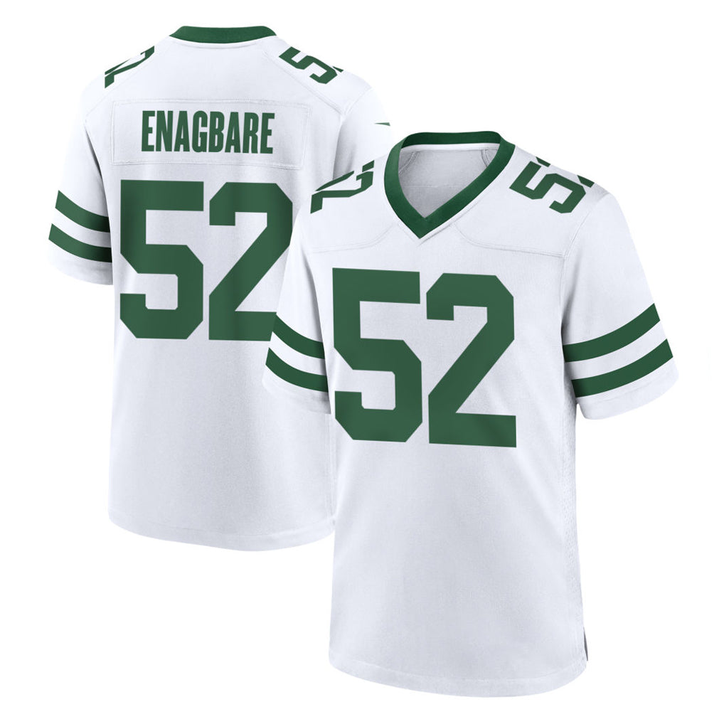 Punc NY.Jets #52 Kingsley Enagbare Player White Legacy Home Game Stitched Jerseys