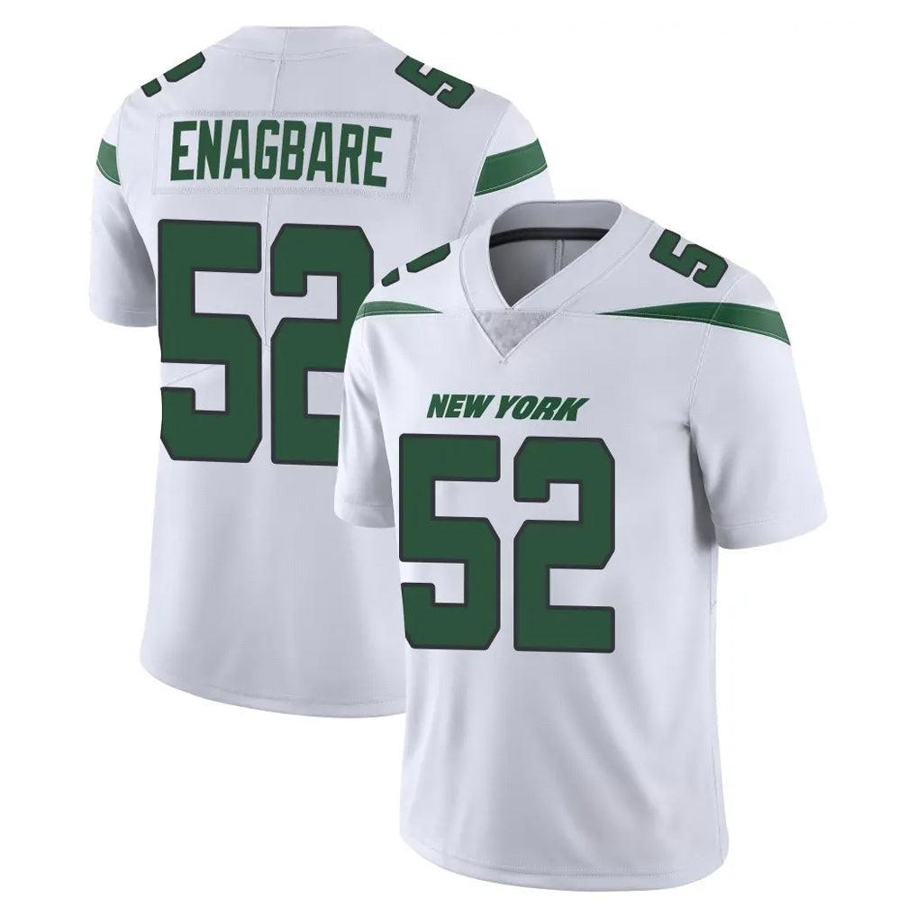 Punc NY.Jets #52 Kingsley Enagbare Player White Spotlight Limited Vapor Home Game Stitched Jerseys
