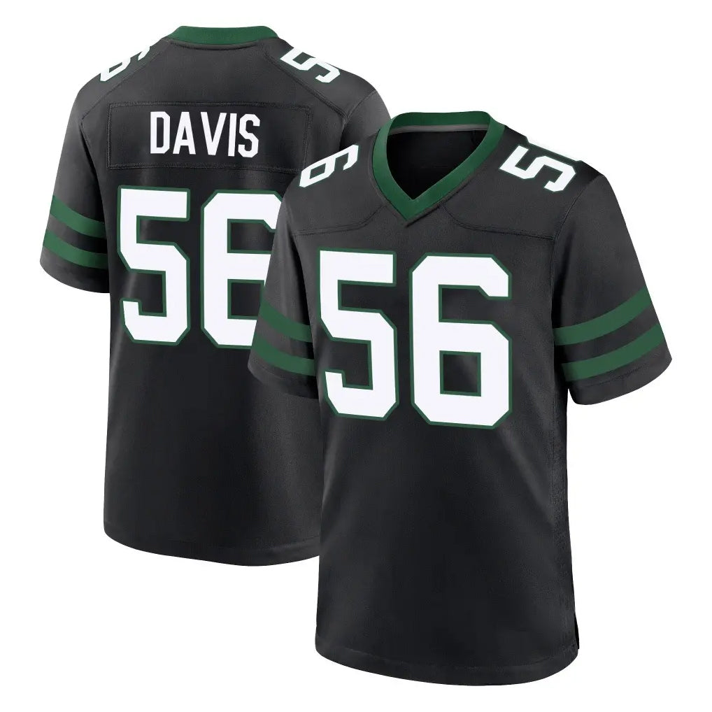 Punc NY.Jets #56 Demario Davis Player Black Legacy Home Game Stitched Jerseys