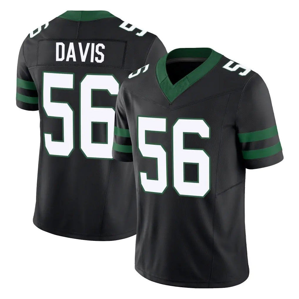 Punc NY.Jets #56 Demario Davis Player Black Limited Legacy Vapor F.U.S.E. Home Game Stitched Jerseys