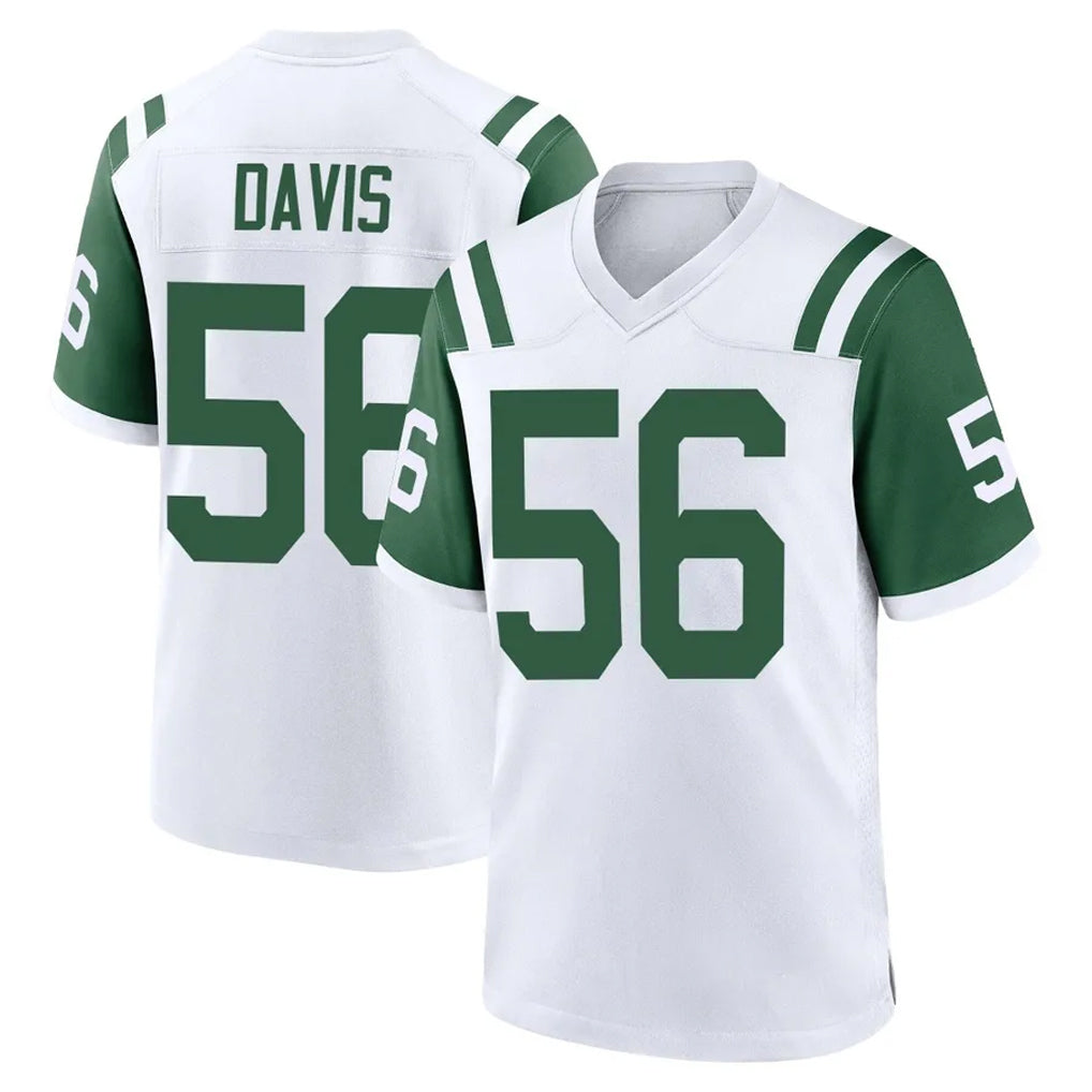 Punc NY.Jets #56 Demario Davis Player White Classic Home Game Stitched Jerseys