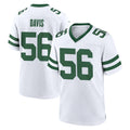 Punc NY.Jets #56 Demario Davis Player White Legacy Home Game Stitched Jerseys