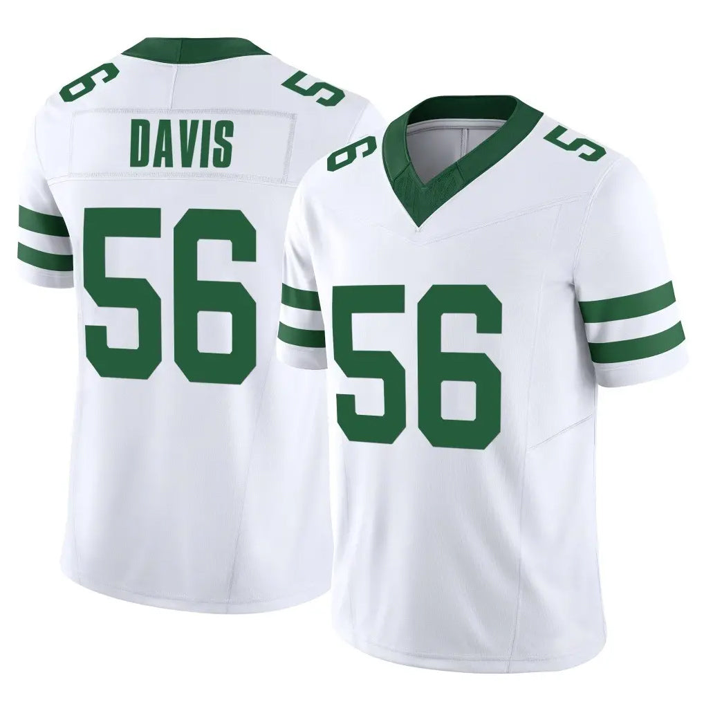 Punc NY.Jets #56 Demario Davis Player White Legacy Limited Vapor F.U.S.E. Home Game Stitched Jerseys