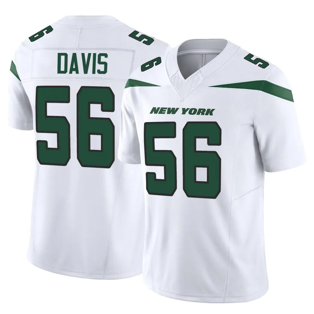 Punc NY.Jets #56 Demario Davis Player White Limited Vapor F.U.S.E. Home Game Stitched Jerseys