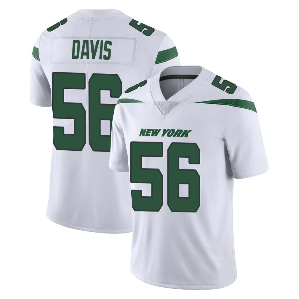 Punc NY.Jets #56 Demario Davis Player White Spotlight Limited Vapor Home Game Stitched Jerseys