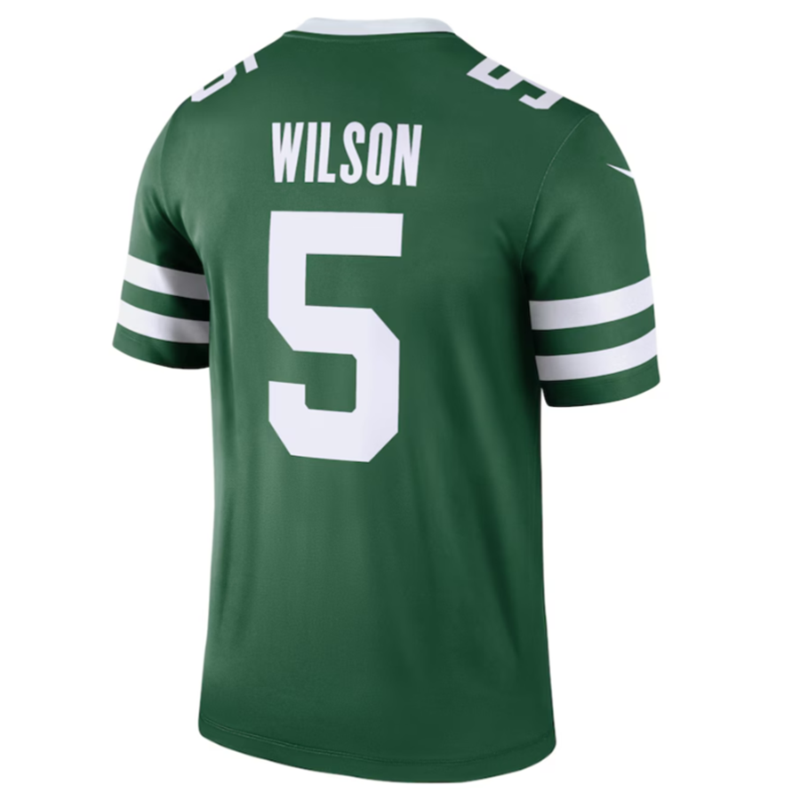 Punc NY.Jets #5 Garrett Wilson Legacy Green Legend Jersey Stitched American Stitched Jerseys