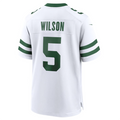 Punc NY.Jets #5 Garrett Wilson Legacy White Game Jersey Stitched American Stitched Jerseys