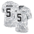 Punc NY.Jets #5 Garrett Wilson Player Arctic Camo Salute to Service Limited Game Stitched Jerseys
