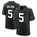 Punc NY.Jets #5 Garrett Wilson Player Black Legacy Home Game Stitched Jerseys