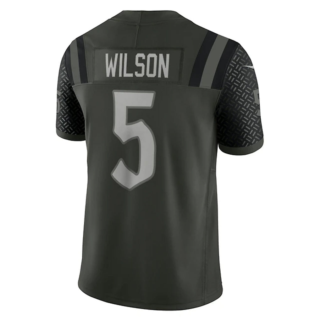 Punc NY.Jets #5 Garrett Wilson Player Gotham Green Vapor F.U.S.E. Limited Stitched Jerseys