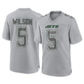 Punc NY.Jets #5 Garrett Wilson Player Gray Limited Atmosphere Fashion Home Game Stitched Jerseys