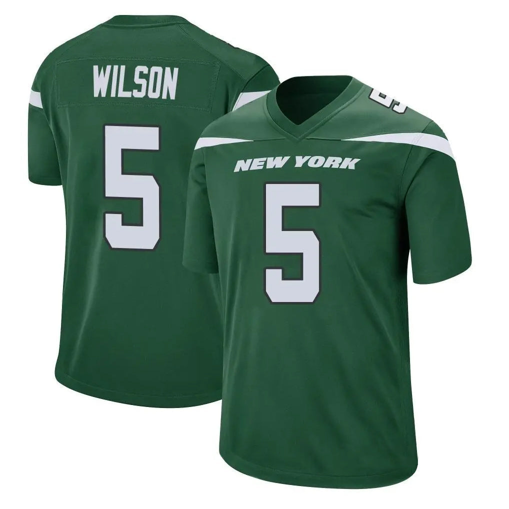 Punc NY.Jets #5 Garrett Wilson Player Green Game Stitched Jerseys