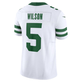 Punc NY.Jets #5 Garrett Wilson White Classic Alternate Vapor F.U.S.E. Limited Stitched Jerseys