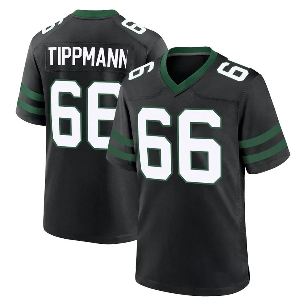 Punc NY.Jets #66 Joe Tippmann Player Black Legacy Home Game Stitched Jerseys