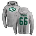 Punc NY.Jets #66 Joe Tippmann Player Gray LOGO Pullover Hoodies Limited Game Stitched Jerseys
