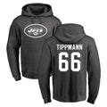 Punc NY.Jets #66 Joe Tippmann Player Gray Pullover Hoodies Limited Game Stitched Jerseys