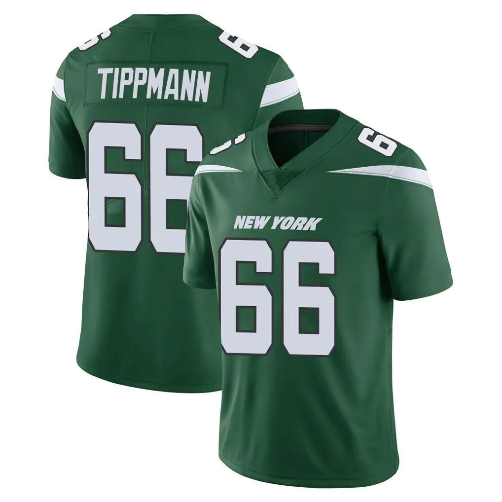 Punc NY.Jets #66 Joe Tippmann Player Green Limited Vapor Home Game Stitched Jerseys