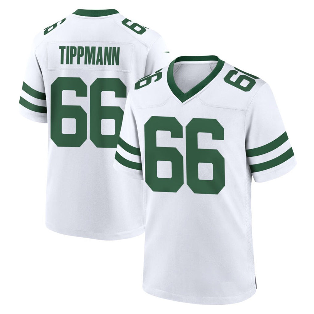 Punc NY.Jets #66 Joe Tippmann Player White Legacy Home Game Stitched Jerseys