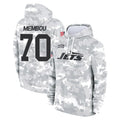 Punc NY.Jets #70 Armand Membou Player Arctic Camo Salute to Service Pullover Hoodies Limited Game Stitched Jerseys