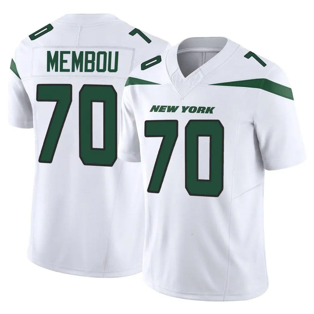 Punc NY.Jets #70 Armand Membou Player White Limited Vapor F.U.S.E. Home Game Stitched Jerseys