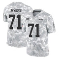 Punc NY.Jets #71 Josh Myers Player Arctic Camo Salute to Service Limited Game Stitched Jerseys
