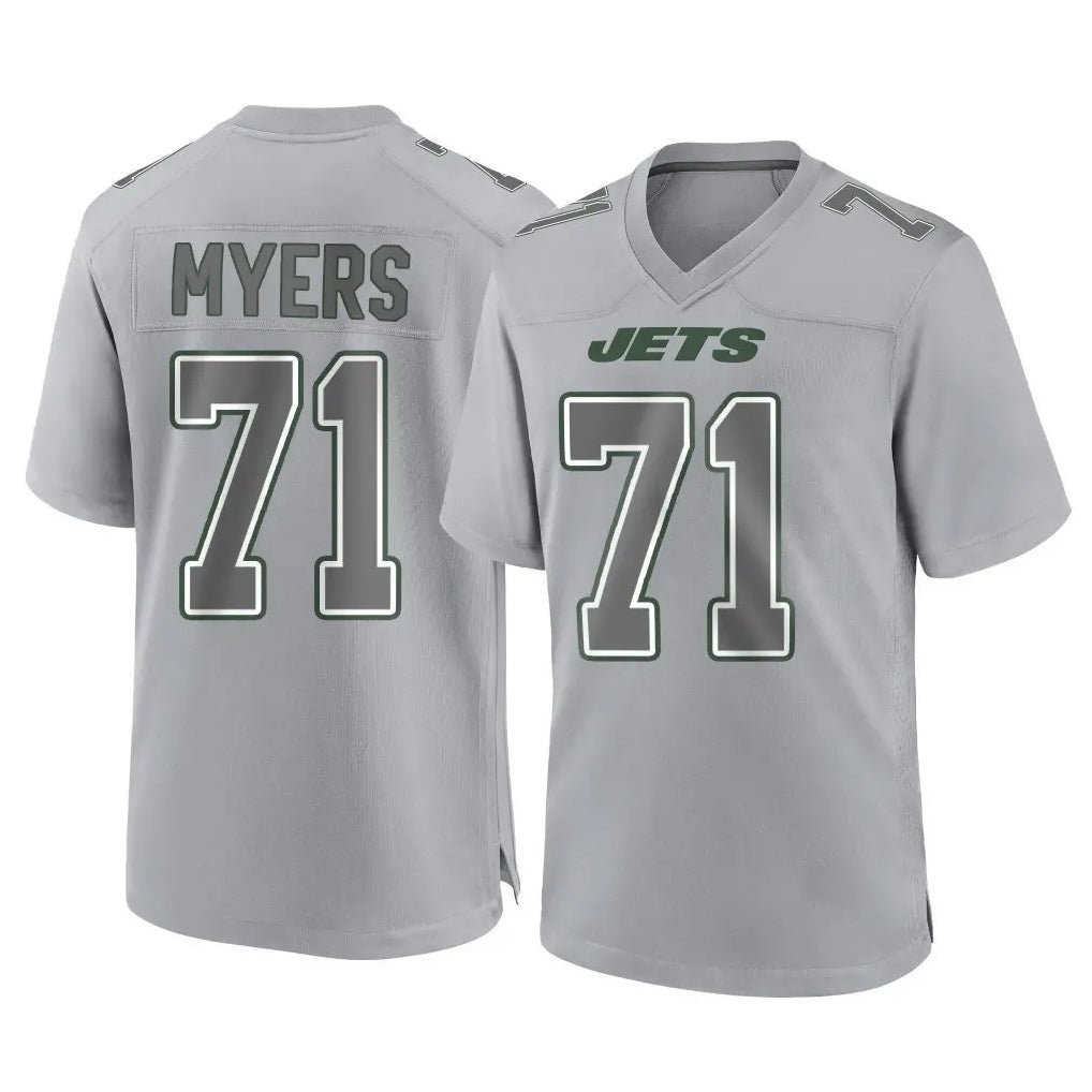 Punc NY.Jets #71 Josh Myers Player Gray Limited Atmosphere Fashion Home Game Stitched Jerseys