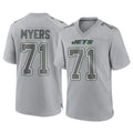 Punc NY.Jets #71 Josh Myers Player Gray Limited Atmosphere Fashion Home Game Stitched Jerseys