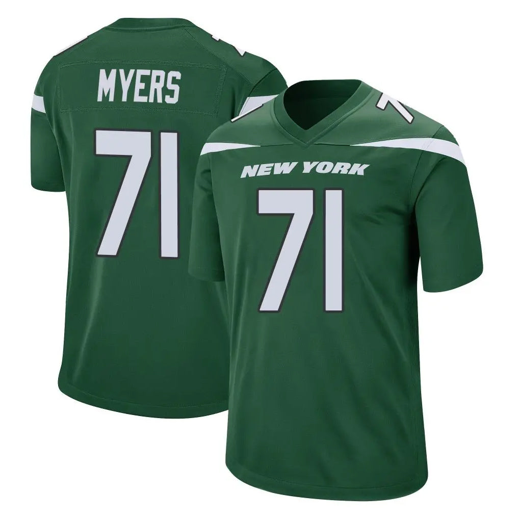 Punc NY.Jets #71 Josh Myers Player Green Home Game Stitched Jerseys