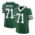 Punc NY.Jets #71 Josh Myers Player Green Legacy Limited Vapor F.U.S.E. Home Game Stitched Jerseys