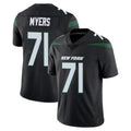 Punc NY.Jets #71 Josh Myers Player Stealth Black Limited Vapor Home Game Stitched Jerseys