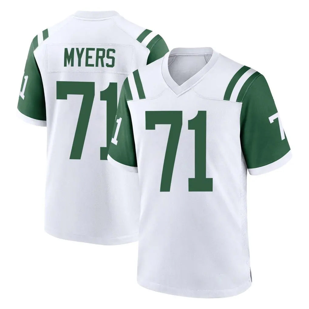 Punc NY.Jets #71 Josh Myers Player White Classic Home Game Stitched Jerseys