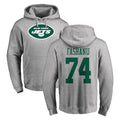 Punc NY.Jets #74 Olu Fashanu Player Gray LOGO Pullover Hoodies Limited Game Stitched Jerseys