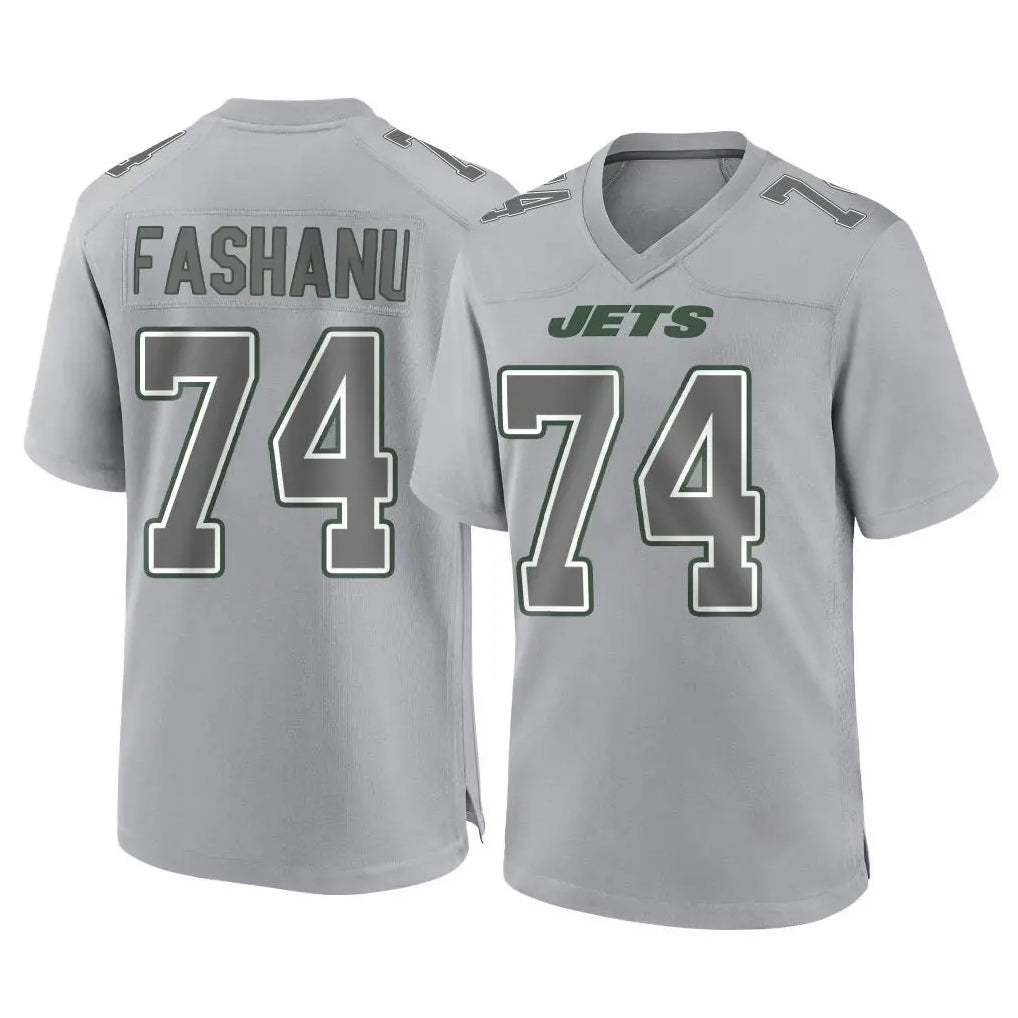 Punc NY.Jets #74 Olu Fashanu Player Gray Limited Atmosphere Fashion Home Game Stitched Jerseys